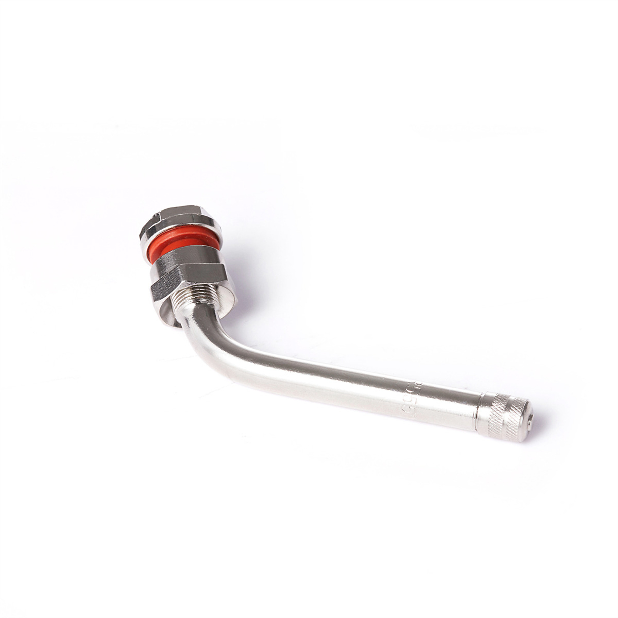 Tire Mechanic's Resource Brass Truck Valve — 60 Degree Bend, Heat-Resistant Grommet Seal, Pack of 50, Model# TMRTR555D-50